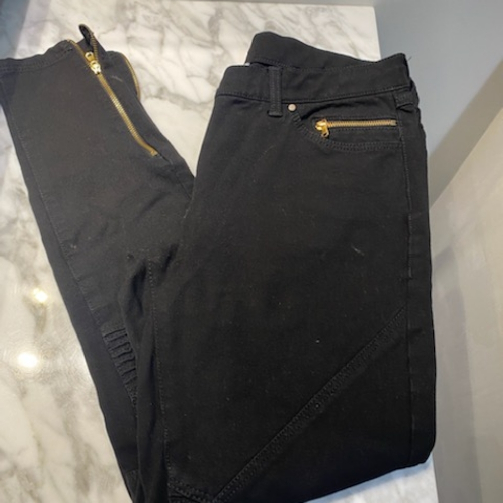 H&M black stretch jeans